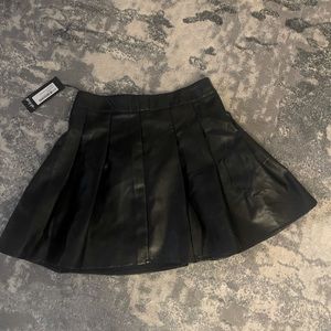 Vegan Leather Mini Skirt
